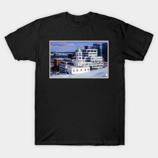 Halifax Town Clock in Winter T-Shirt